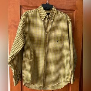 Nautica Long Sleeve Plaid Button Down Shirt